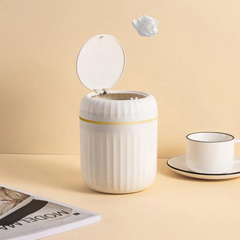 Mini Desktop Trash Can Press T - đánh giá và giá Home Bathroom Trash Can