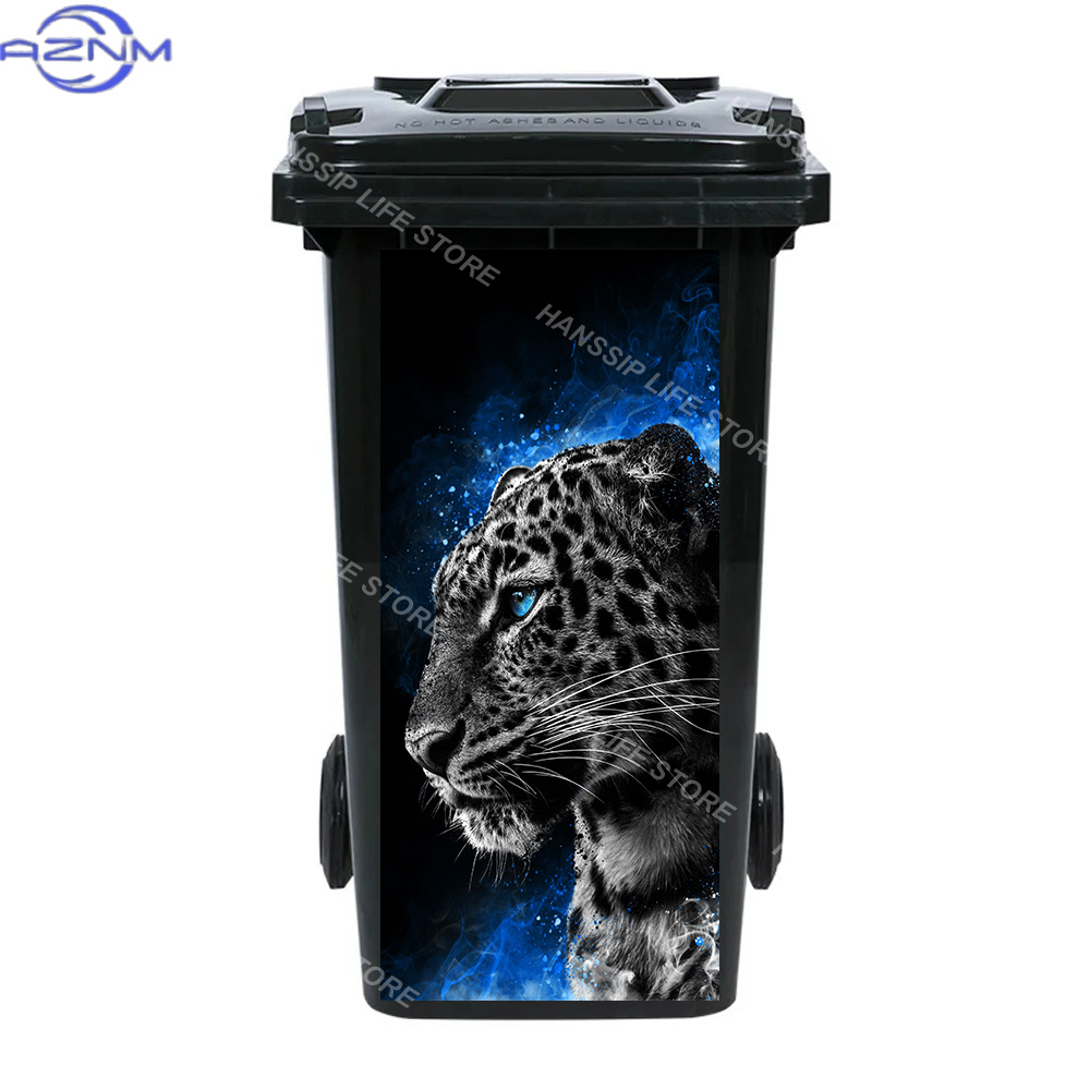 Fierce Animals Bin Sticker Tra - đánh giá và giá Home Bathroom Trash Can