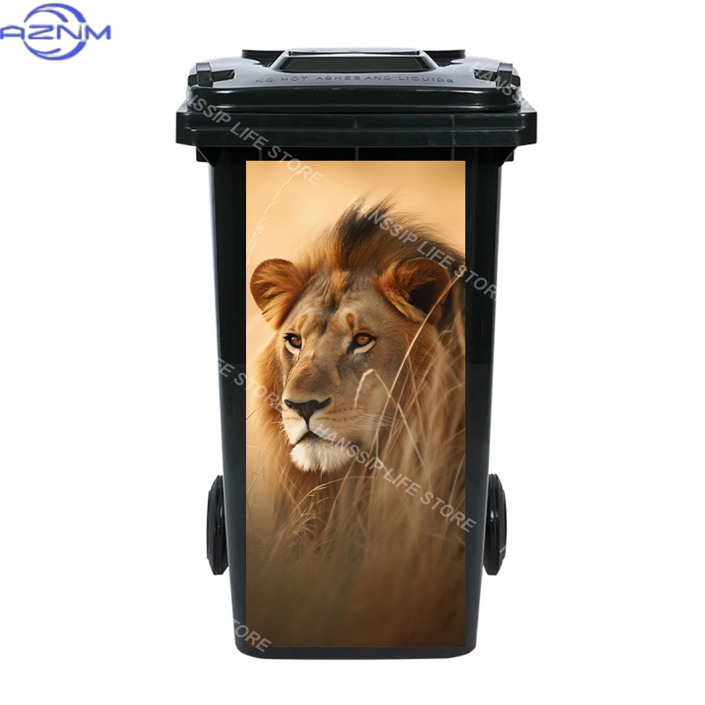 Fierce Animals Bin Sticker Tra - đánh giá và giá Home Bathroom Trash Can
