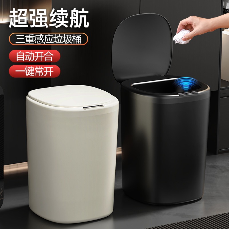 Large‑Capacity Smart Sensor Tr - đánh giá và giá Home Bathroom Trash Can