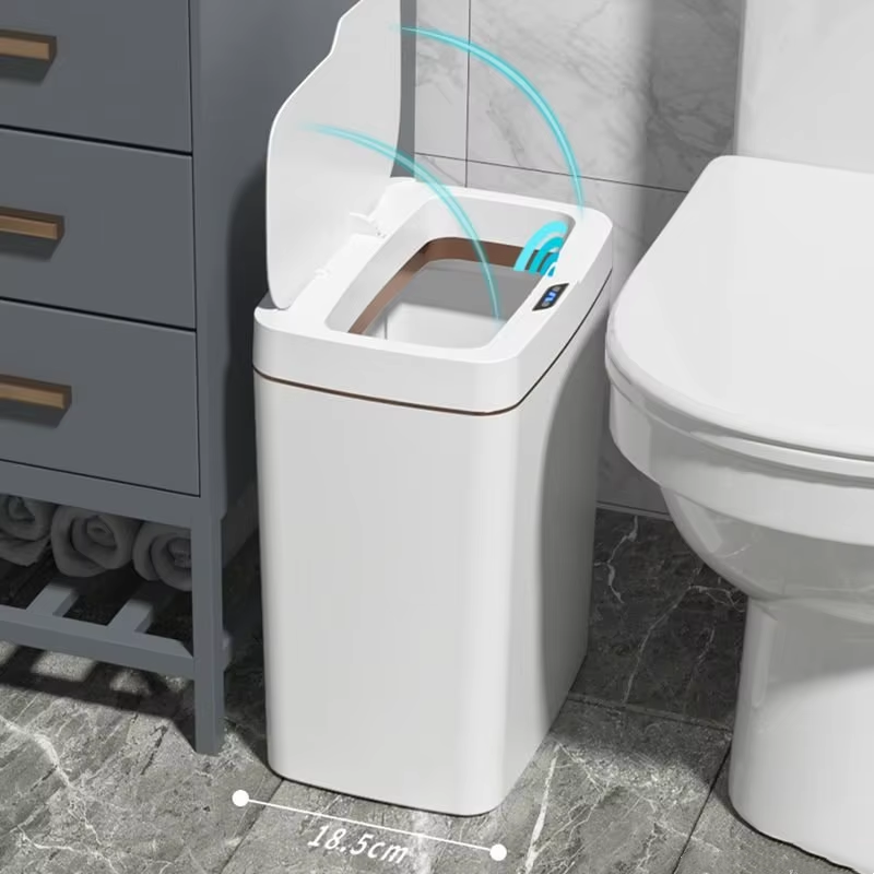 15L Narrow Smart Bathroom Tras - đánh giá và giá Home Bathroom Trash Can