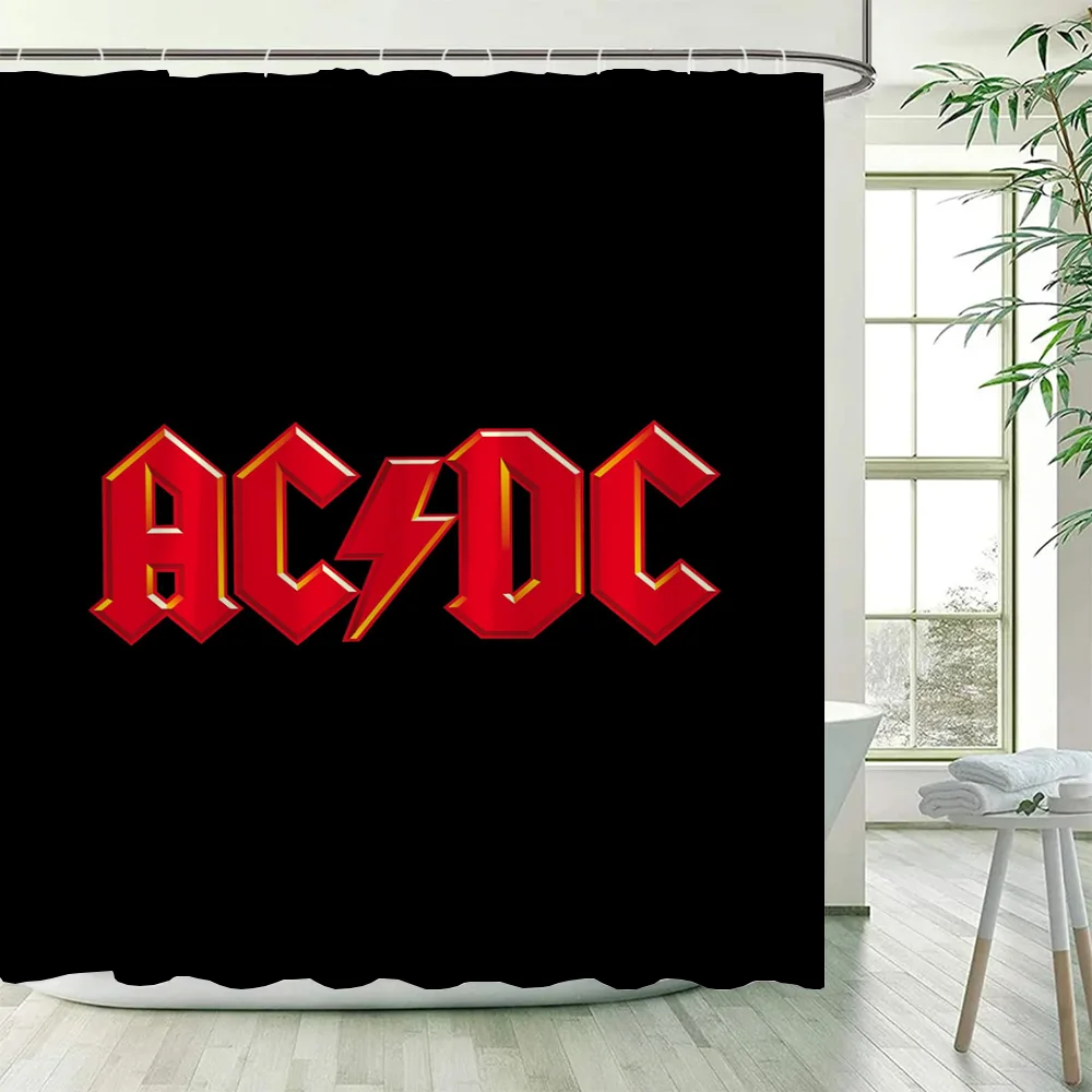 Rock-ACDC Shower Curtain for B - đánh giá và giá Home Bathroom Partition