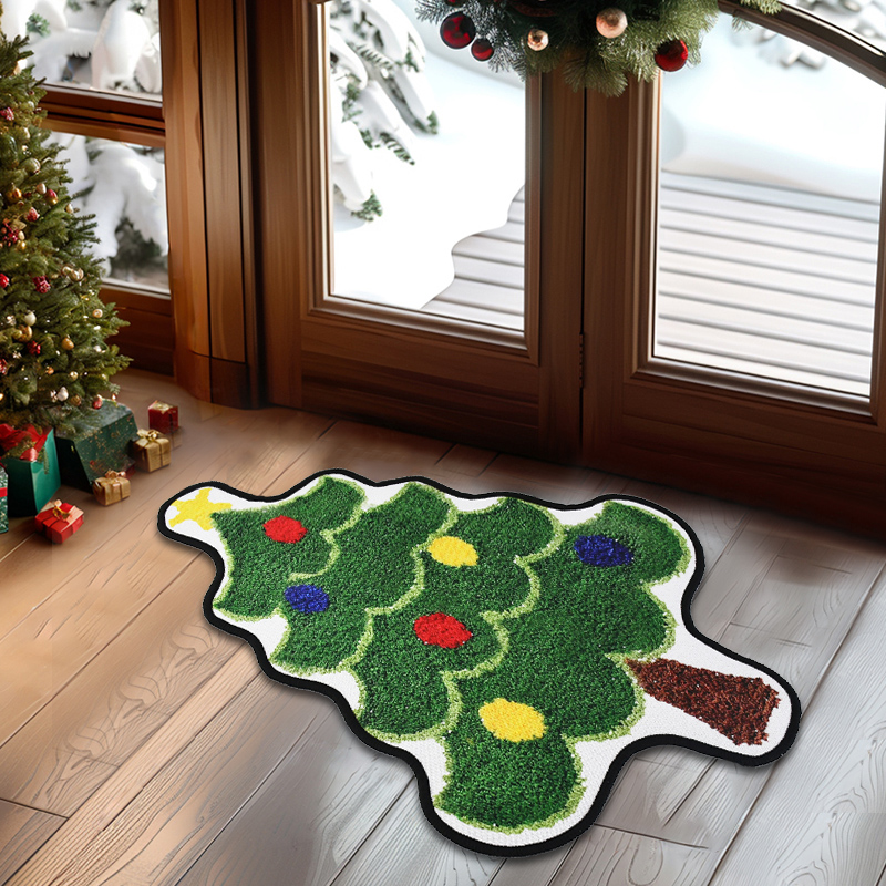 1pc Christmas Tree Shape Carpe - đánh giá và giá Home Bathroom Pic