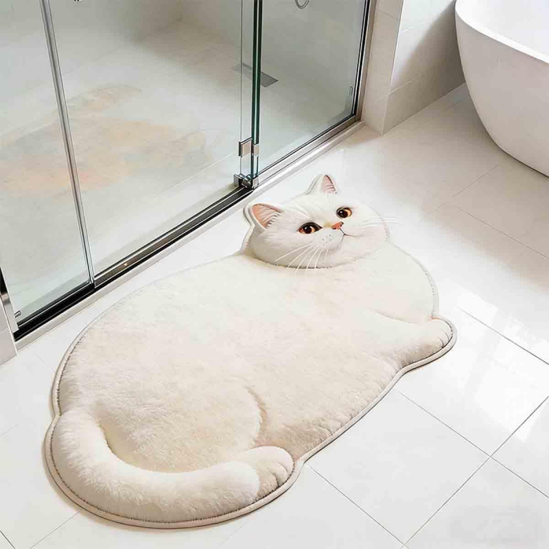 VIKAMA Realistic 3D Fluffy Fat - đánh giá và giá Home Bathroom Carpet