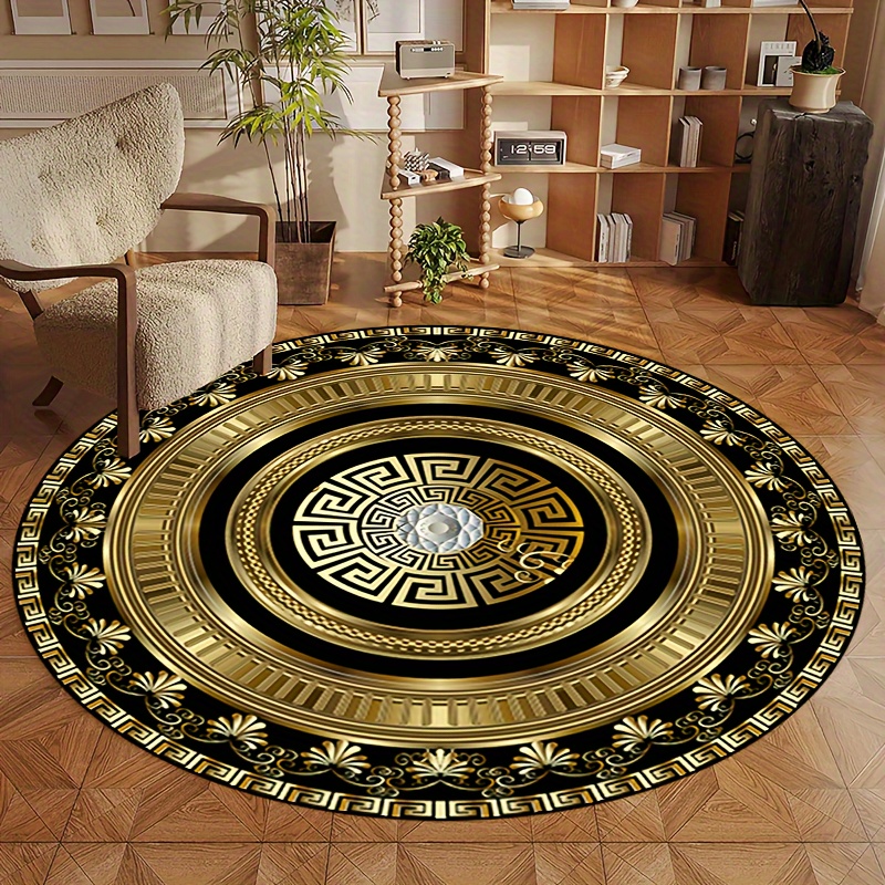 Greek Key Pattern Round Rug Fl - đánh giá và giá Home Bathroom Carpet