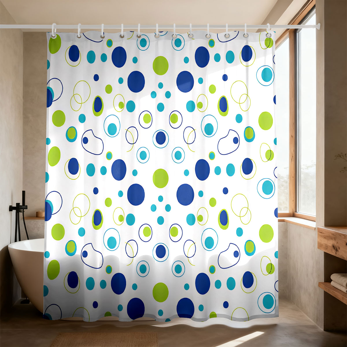 1pc Color Origin Printed Showe - đánh giá và giá Home Bathroom Partition