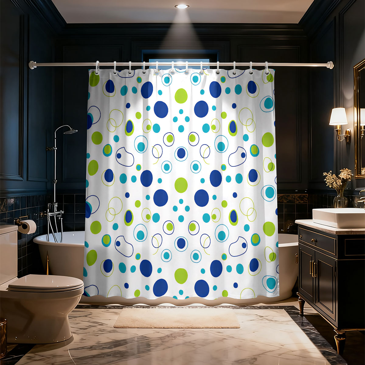 1pc Color Origin Printed Showe - đánh giá và giá Home Bathroom Partition