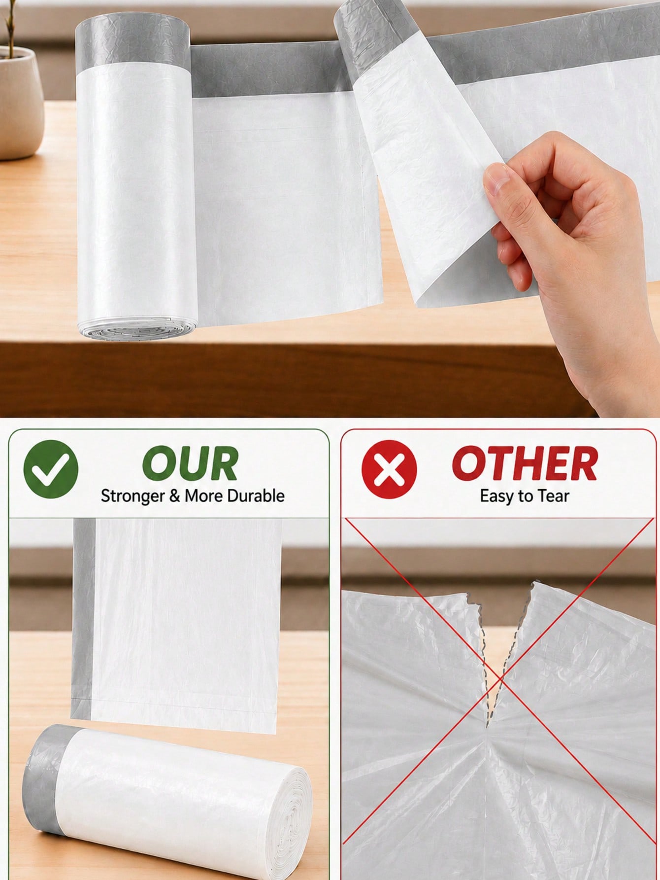400 Count 4 Gallon Drawstring  - đánh giá và giá Home Bathroom Trash Can