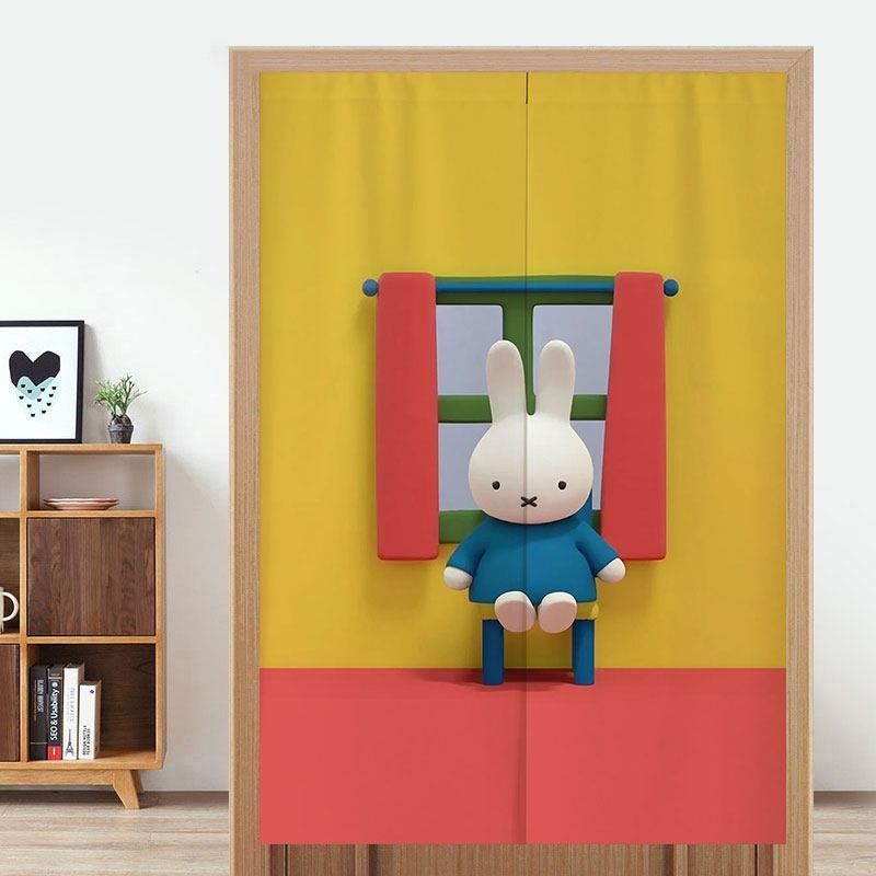 Cute Miffy Door Curtain No-Dri - đánh giá và giá Home Bathroom Partition