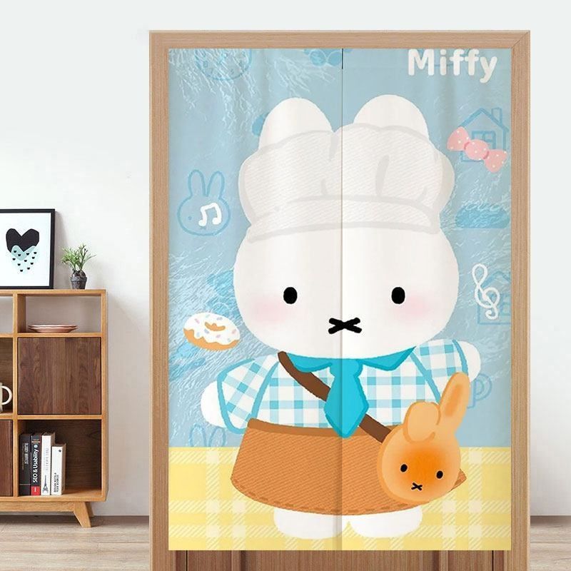 Cute Miffy Door Curtain No-Dri - đánh giá và giá Home Bathroom Partition
